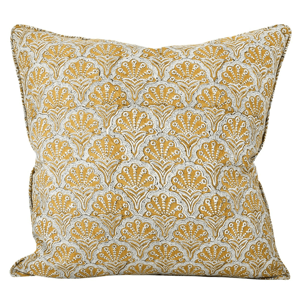 Walter G  St Tropez Saffron Linen Cushion available at Rose St Trading Co