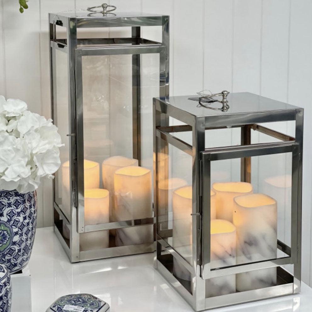RSTC  Steel Lantern Small available at Rose St Trading Co