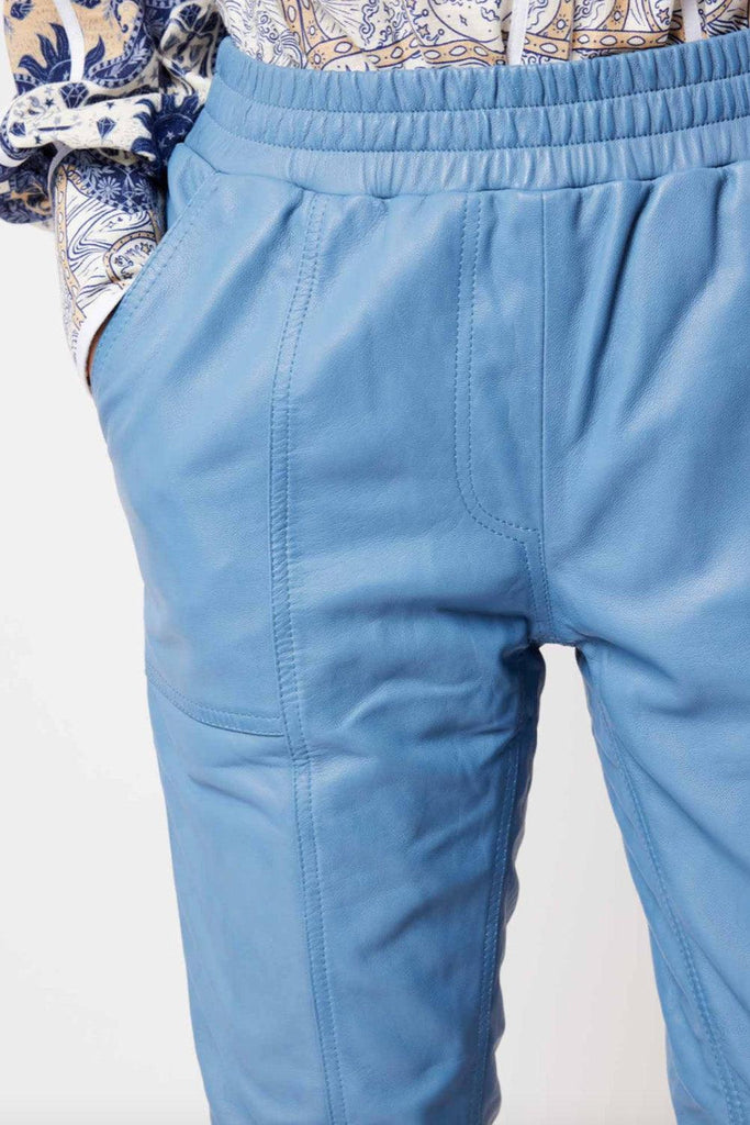 Stella Leather Jogger | Zenith by Once Was in stock at Rose St Trading Co