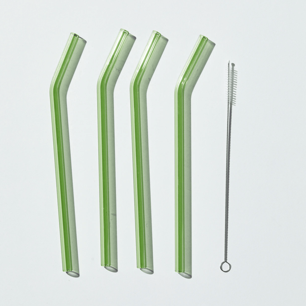 House of Nunu  Suck Up Straw Set | Green available at Rose St Trading Co