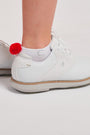 Sydney Sock 3 Pack | Red Pom Pom by Club in stock at Rose St Trading Co