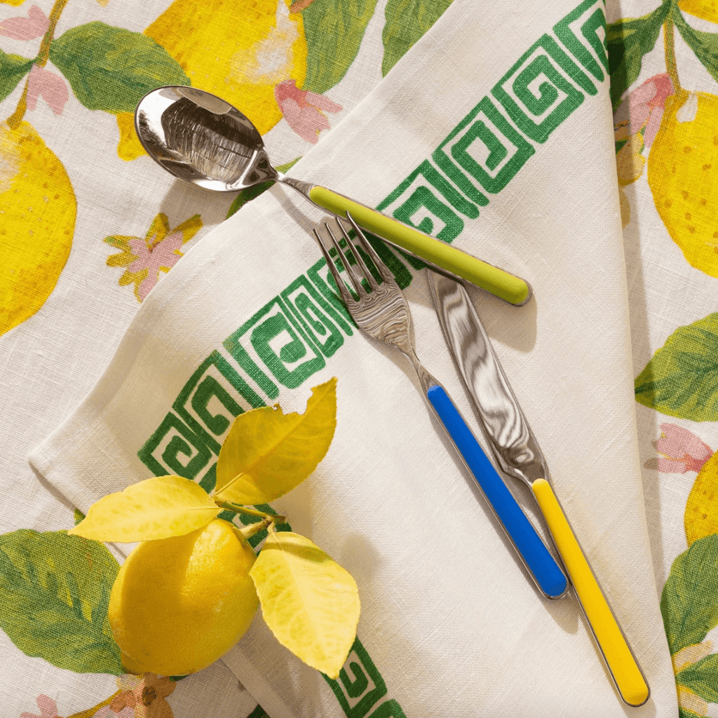 Bonnie and Neil  Tablecloth Capri Yellow | Medium available at Rose St Trading Co