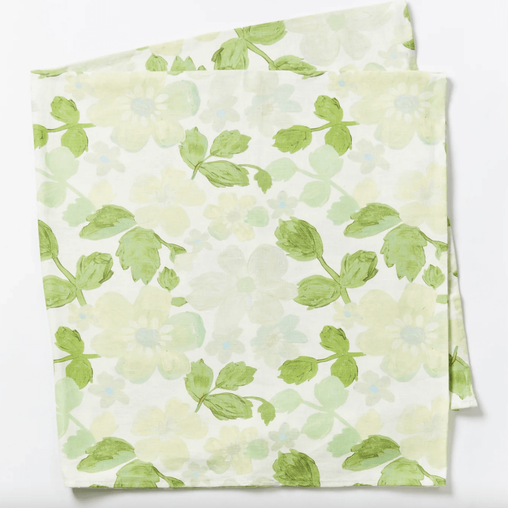 Bonnie and Neil  Tablecloth Mini Pastel Floral Green | Medium available at Rose St Trading Co