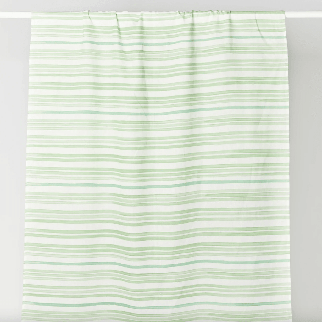 Bonnie and Neil  Tablecloth Stripe Green | Medium available at Rose St Trading Co