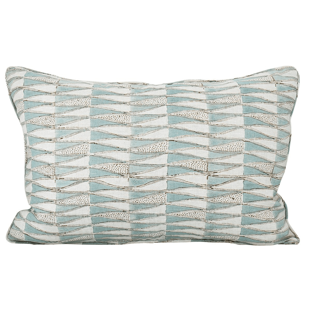 Walter G  Tangier Oak Celadon Linen Cushion available at Rose St Trading Co