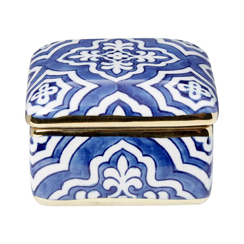 Florabelle  Tangier Square Box with Lid available at Rose St Trading Co