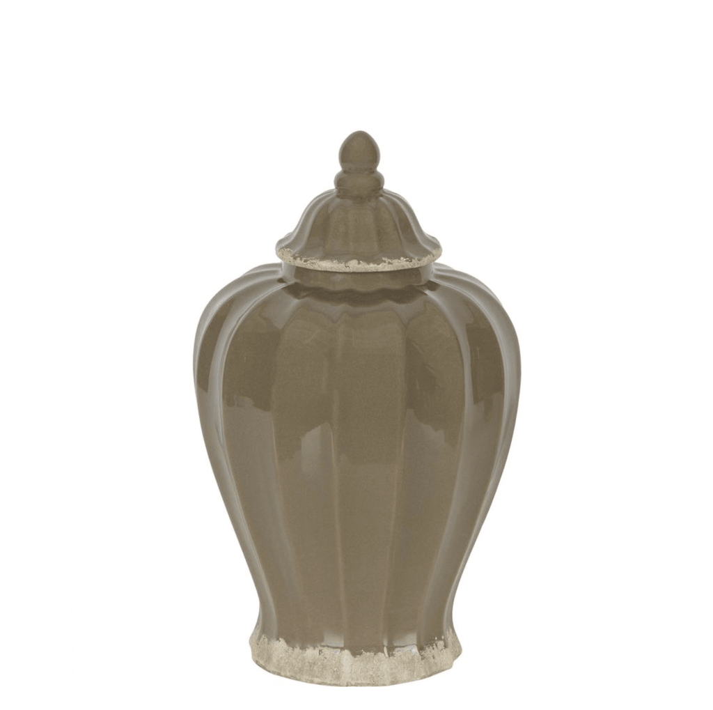 RSTC  Taupe Fluted Jar | Large available at Rose St Trading Co