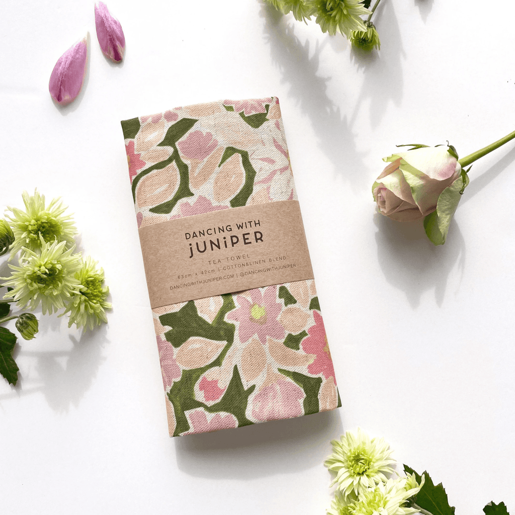 Dancing with Juniper  Tea Towel | Forest Floor available at Rose St Trading Co