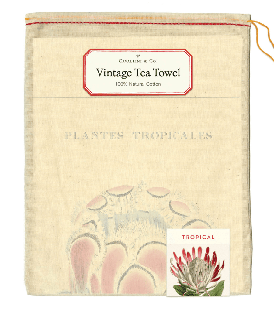 Cavallini & Co  Tea Towel | Tropical Plants available at Rose St Trading Co