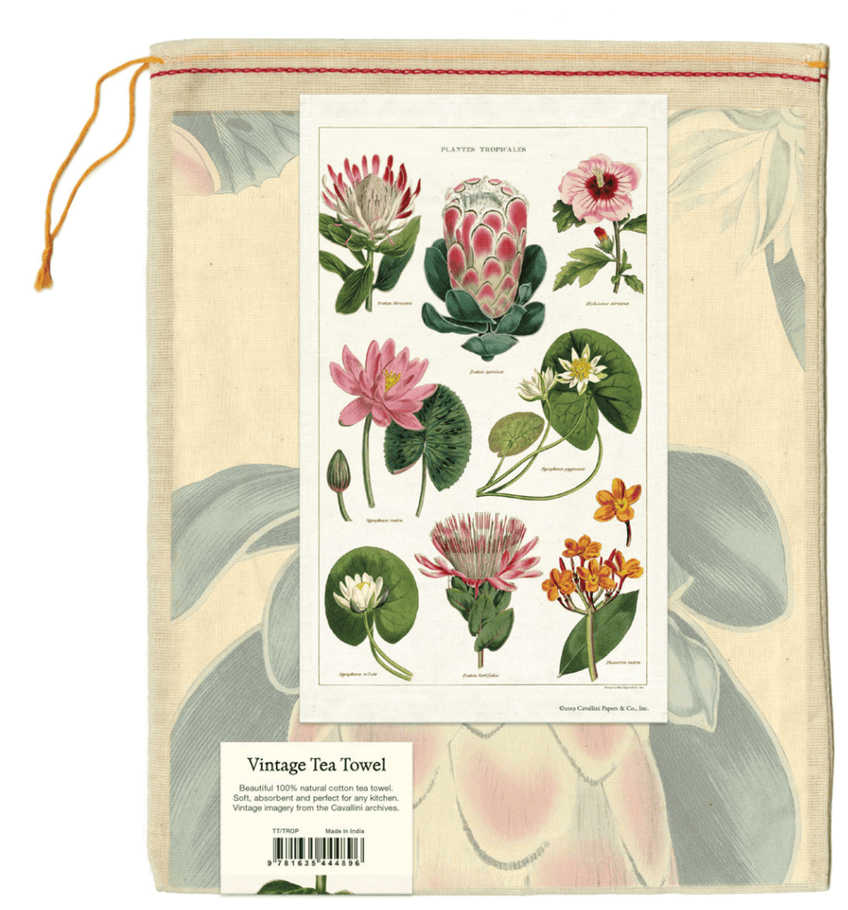 Cavallini & Co  Tea Towel | Tropical Plants available at Rose St Trading Co