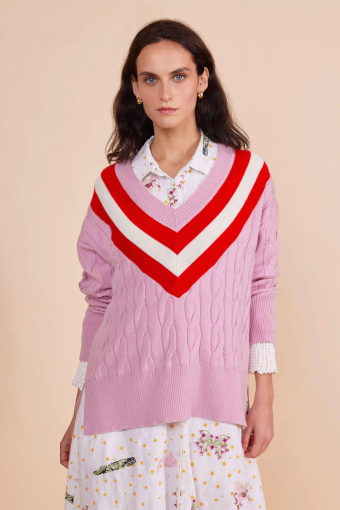 The M.C.C. Jumper | Pink by Binny in stock at Rose St Trading Co