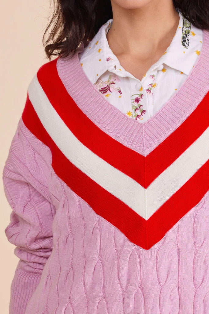 The M.C.C. Jumper | Pink by Binny in stock at Rose St Trading Co