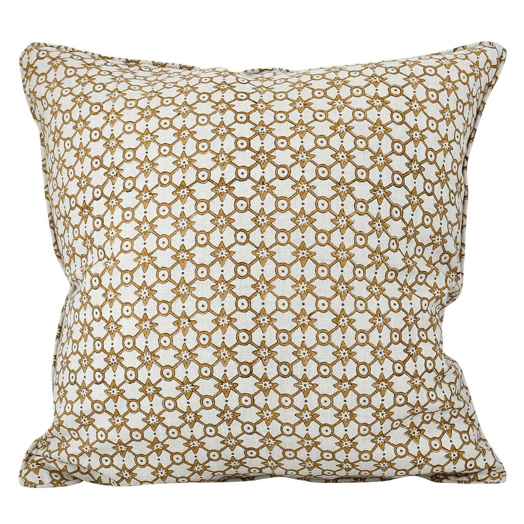 Walter G  Trapani Saffron Linen Cushion available at Rose St Trading Co