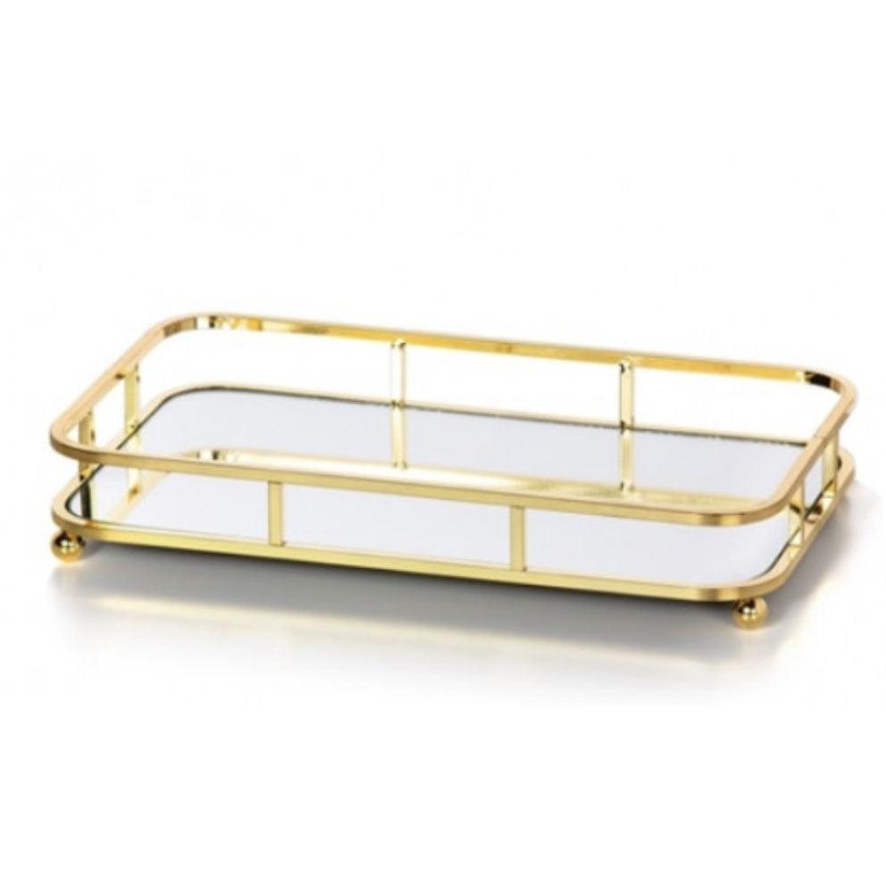 Flair  Tray Le Louvre Gold Rect - Small available at Rose St Trading Co