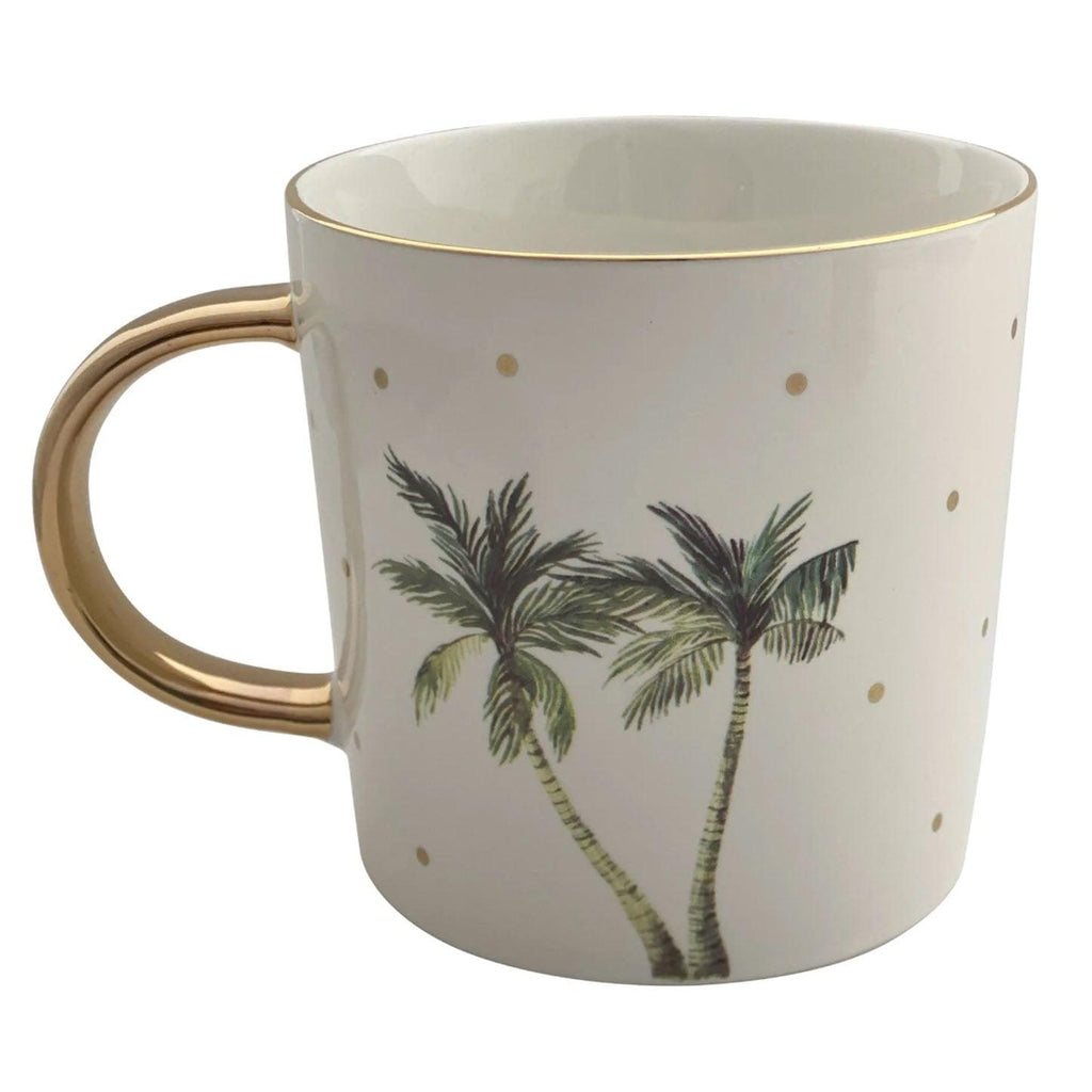 Carla Dinnage  Tropical Palm Mug | White available at Rose St Trading Co