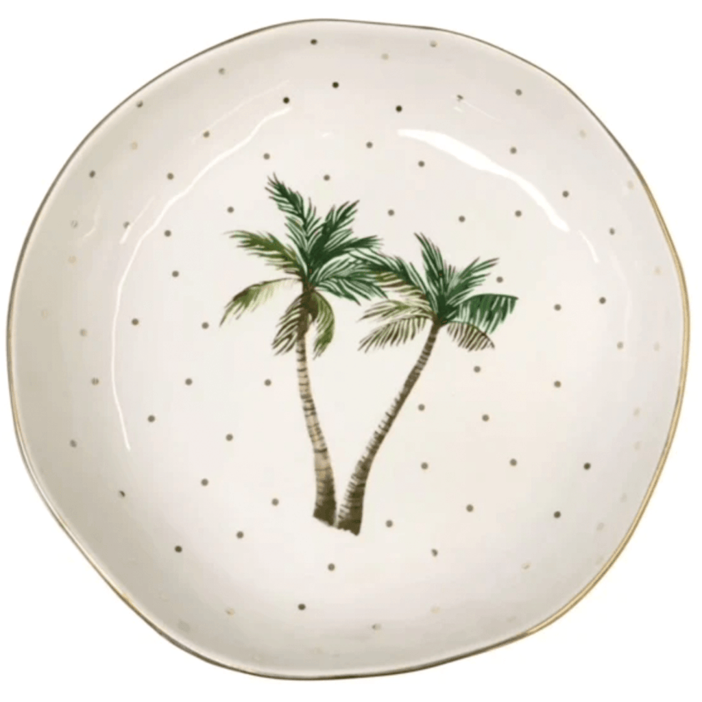 Carla Dinnage  Tropical Palm Salad Bowl 26cm available at Rose St Trading Co