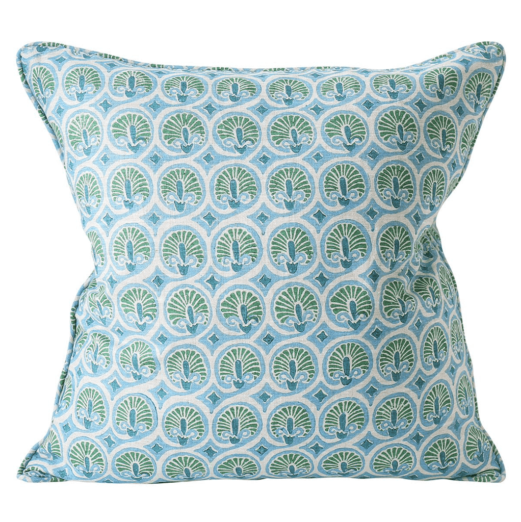 Walter G  Valencia Emerald Linen Cushion available at Rose St Trading Co