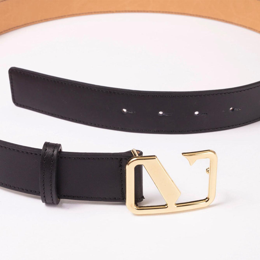 Vestirsi  Victoria Smooth Leather Belt | Black available at Rose St Trading Co