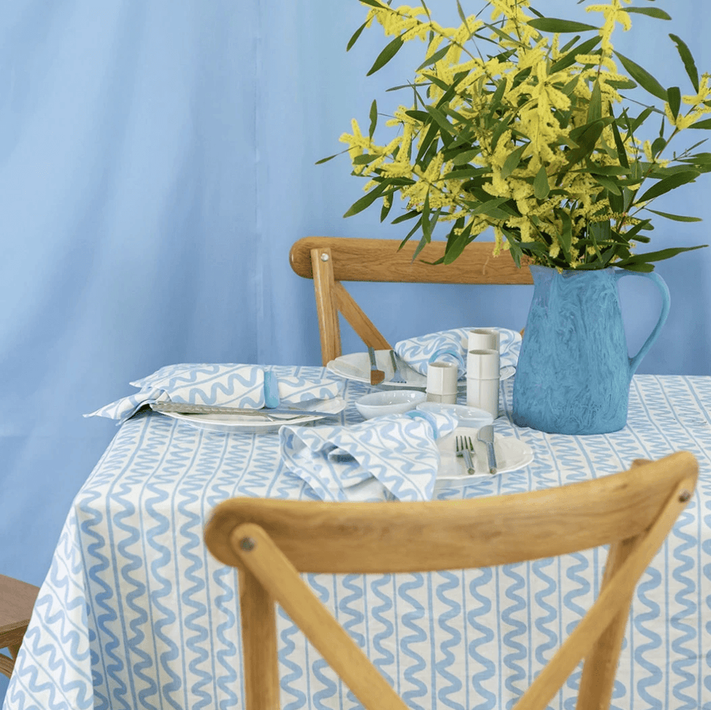 Bright Threads  Vienetta Tablecloth | Chambray available at Rose St Trading Co