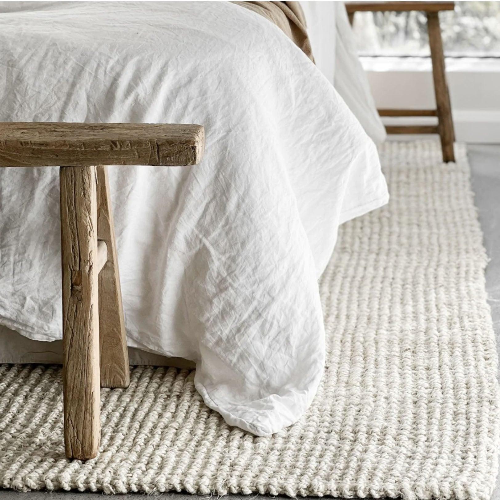 Lewis Natural Woven Jute Rug - Home Smith
