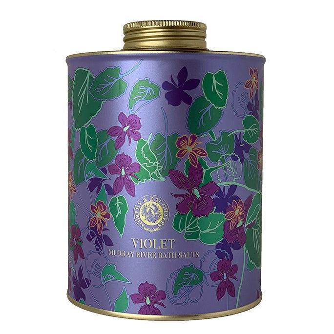 Murphy & Daughters  Violet Bath Salts available at Rose St Trading Co