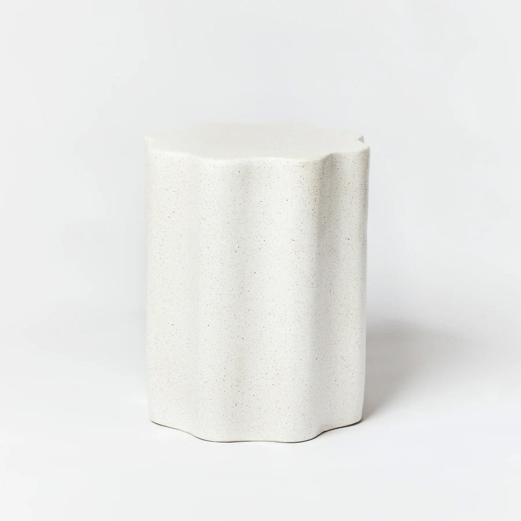 Wave Side Table | Speckle White - Rose St Trading Co