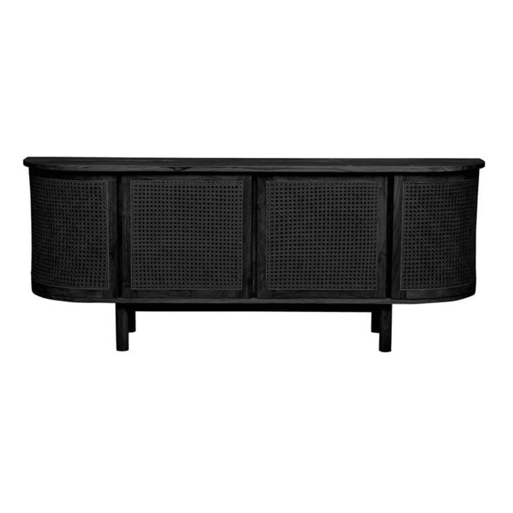 Globe West  Willow Curve Buffet | Ebony available at Rose St Trading Co