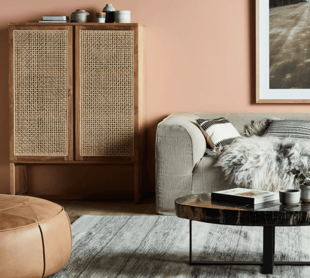 Globe West  Willow Woven Storage Unit | Teak available at Rose St Trading Co