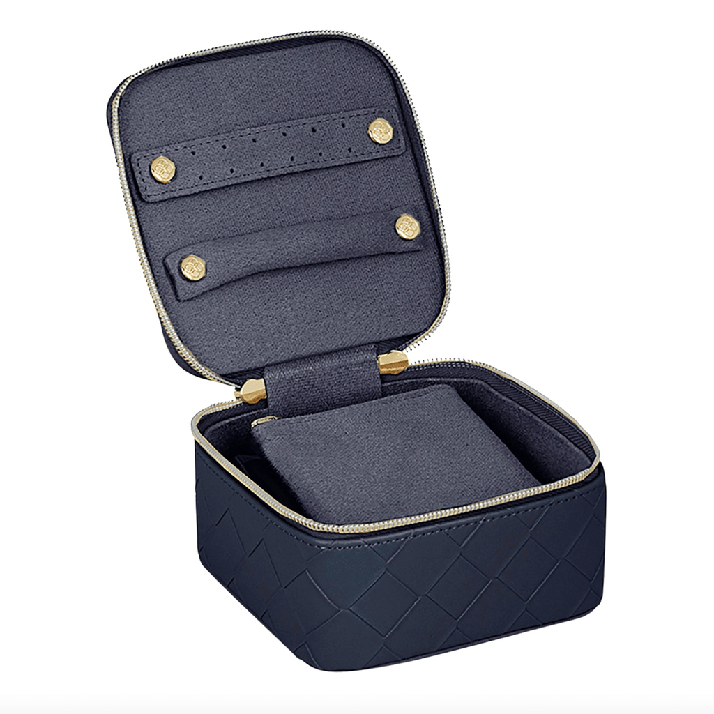 Tonic  Woven Jewellery Cube | Navy available at Rose St Trading Co