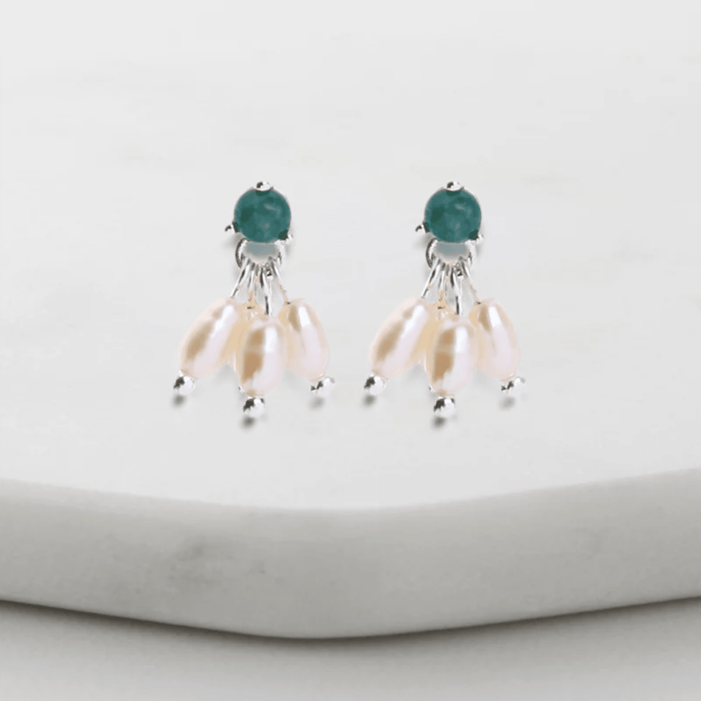 Zafino  Zoe Earring | Emerald available at Rose St Trading Co