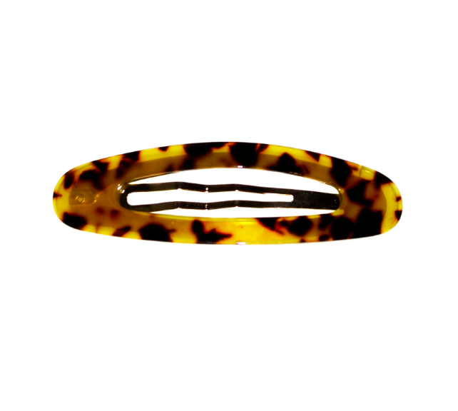 Hepburn & Co  Hair Clip | Large Oval Dark Tortoise available at Rose St Trading Co