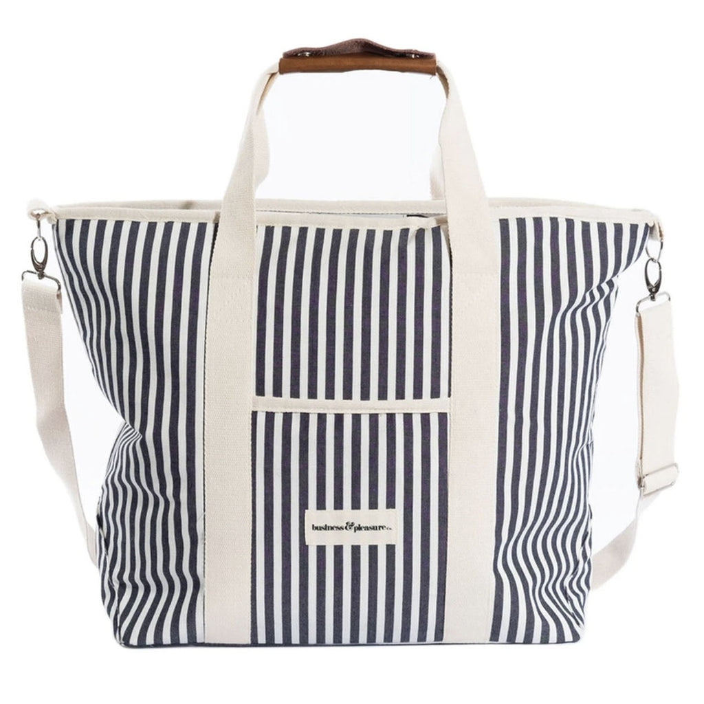 Business & Pleasure Co.  Cooler Tote | Lauren's Navy Stripe available at Rose St Trading Co