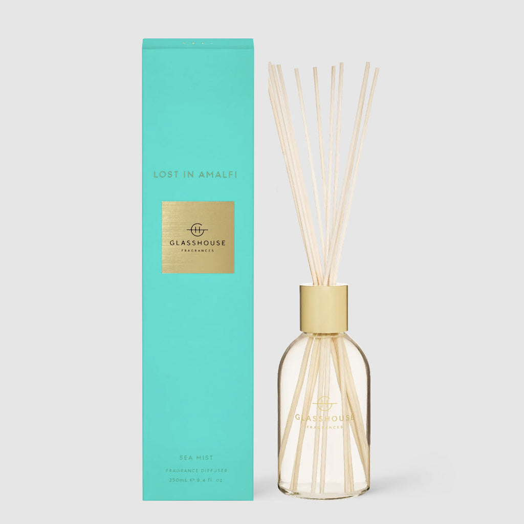 Glasshouse Fragrance  Lost in Amalfi Diffuser available at Rose St Trading Co